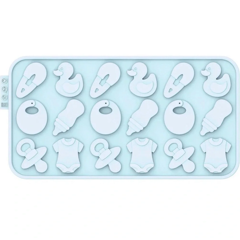 Lot Of Baby Shower Silicone Fondant Cake Mold Soap Craft Chocolate Baking Tool
